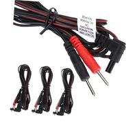 DECORNIJIA Câbles De Connexion 4 Pièces 2 Mm Pour Appareils De Et Massage Conducteurs En Pvc Compatibles Connecteurs à Broches Utilisation Portable Pour Électrique Massage Et Thérapie