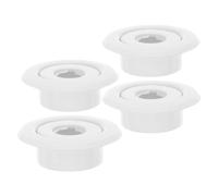 DECORNIJIA Cache-Rosace Décoratif pour Sprinkler Incendie Dn15 1/2 4 Pièces en Acier Plastique Renforcé Anneau de Protection Encastré pour Plafond Résidentiel et Commercial Plaque