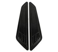 DECORNIJIA Caches D’Aération Factices Universels pour Capot de Voiture en Fibre Carbone Paire de Grilles Décoratives Latérales Résistantes aux Intempéries Accessoires Extérieurs pour