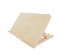 DECORNIJIA Chevalet de Table Pliant Bois avec Surface Lisse Support Réglable Hauteur sur Niveaux pour Artistes Débutants et Étudiants Compact et Portable