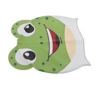 DECORNIJIA Children's Silicone Swim Cap with Ear Protection Cartoon Frog Prince Design Non-Slip Youth Swimming Hat for Boys and Water Play