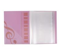 DECORNIJIA Classeur de Partitions pour Musique Chorale et Piano Pages Finition Mate Organise Partitions Texture Semi Transparente Dossier Polyvalent pour Choeur