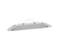 DECORNIJIA Cloche Plancha Rectangulaire avec Poignée Pratique en Acier Inoxydable Couvercle Anti-projections pour Cuisson de Poisson et Plateaux à Pâtisserie à Domicile