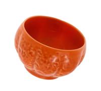 DECORNIJIA Coffret Bougie Céramique Citrouille Vide Porte Bougie DIY pour Décoration de Table Support Cadeau pour Halloween et Thanksgiving Grand Modèle Orange