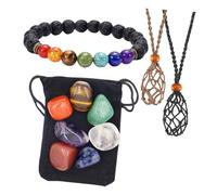 DECORNIJIA Collier Porte-pierres Naturel en Corde Tressée la Main, Accessoire DIY pour Pendentif Suspendu, Ornement Décoratif de Cou, Bijoux Spirituels pour Contemplation et Bien-