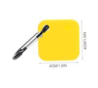 DECORNIJIA Coque Silicone Protectrice Légère pour Tile Mate Pro Étui Compact Anti-Rayures avec Protection des Angles Accessoire Suspendable pour Clés et Sacs et Facile à Nettoyer Jaune