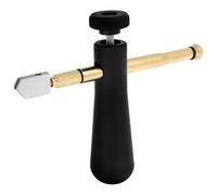 DECORNIJIA Coupe-verre Professionnel à Poignée Lubrifiée Et Barre De Couple Pour Artisans, Couleur Or, Outil De Découpe Diamanté Précis, Usage Atelier Vitrail, Bricolage Et Découpe Verre, Longue Durée