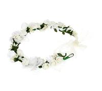 DECORNIJIA Couronne De Fleurs Pour Mariage Diadème Floral Accessoire De Tête Élégant Pour Femmes Bandeau Décoratif Pour Cérémonies Fêtes Et Photos Bord De Mer