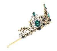 DECORNIJIA Couronne de Mariée Vintage Accessoire de Mariage et Anniversaire Diadème Baroque Durable Coiffure pour Fête et Bal