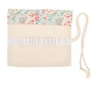 DECORNIJIA de Rangement pour Outils de Nettoyage Doreilles Pochette à Rouler Compartiments et avec Motif Rose Délicat Kit de Retrait de Cérumen Portable et Facile à Nettoyer