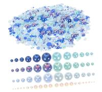 DECORNIJIA Décorations Accessoires Ongles Imitation Demi Perles Résine Résistantes pour Nail Art DIY Embellissements Flatback Résistants pour Salon et Occasions Spéciales