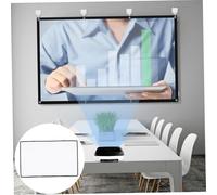 DECORNIJIA Écran de Projection Portable Polyester Anti-Rides pour Cinéma Maison et Extérieur et Facile à Transporter