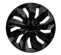 DECORNIJIA Enjoliveur de Roue Plastique avec Anneau Acier Couvre-Jante et Décoratif Accessoire Extérieur pour Voiture et SUV Protection et Style Noir