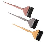 DECORNIJIA Ensemble de 3 Pinceaux à Mèches pour Coloration Capillaire en Plastique et Nylon, Brosses pour Surbrillance et Application Précise, Outils de Teinture Capillaire Professionnels