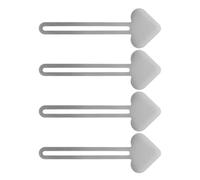 DECORNIJIA Ensemble de 4 Presse-tubes en Métal de Cœur, Outil Manuel Multi-usage pour Presser les Tubes de Peinture et Pigments, Portable et Solide, pour Artistes et Travaux Créatifs