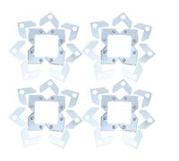 DECORNIJIA Équerres d'angle en Alliage D'aluminium 90° Renforcées pour Cadre Photo, Supports Métalliques Robustes 50 Pièces 8x45 Mm Plaques d'angle, Matériel Suspendre et Fixation