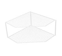 DECORNIJIA Étagère Angle Niveaux pour Rangement Casseroles et Poêles Support Compact Multi-usages pour Cuisine et Salle de Bain Gain de Place