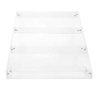 DECORNIJIA Étagère de Présentation Acrylique Support Transparent pour Boissons Présentoir Surélevé Acrylique pour Magasin