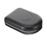 DECORNIJIA Étui De Protection Pour Appareil Auditif Portable En Abs Noir, Boîte De Rangement Compacte Étanche Couvercle Hermétique, Valise Pratique De Poche Pour Usage Quotidien