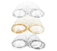 DECORNIJIA Fil à Mémoire de Forme 06 MM pour Création de Bijoux 300 Cercles Blanc K Or et Argenté Fil Métallique Souple pour Bracelets Colliers et Boucles D’Oreilles Accessoires DIY
