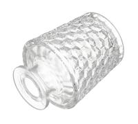 DECORNIJIA Flacon Diffuseur Verre Transparent pour Parfum Rechargeable Contenant Décoratif pour Maison Bureau Spa et