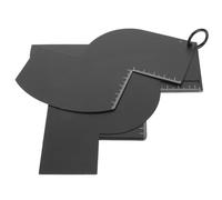 DECORNIJIA Gabarit de Mise de Barbe et Ligne des Cheveux Règle Graduée Kit 4 Pièces T V W S Perforé Anneau Outil Réutilisable pour Coiffure et Stylisme Barbe Homme Guide Précis pour Salon