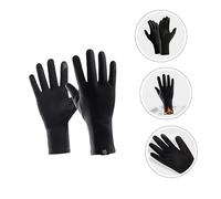 DECORNIJIA Gants Plein Doigt Hiver pour Sports Extérieurs Coupe Vent Antidérapants et Tactiles Noir Adaptés et Randonnée