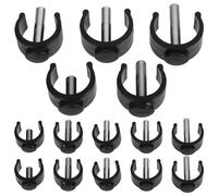 DECORNIJIA Goupille de Fixation Extensible pour Canne et Déambulateur 22/25/28 Mm, Lot de 20 Pièces C-clamp en Plastique Abs et Acier, Verrouillage Sécurisé pour Aide la Mobilité