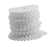 DECORNIJIA Guirlande de Perles Nacrées Acrylique sur Fil Chaîne de Perles pour Décoration Mariage Accessoires DIY Rideau Suspendu et Bouquet Nuptial