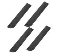 DECORNIJIA Housses Pour Éventails Pliables 4 Pièces En Tissu Noir, Protection Compacte Et Légère, Accessoires Pour Ventilateurs Portatifs, Rangement Présent Pour Événements Et Festivals