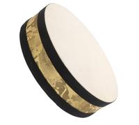 DECORNIJIA Instrument Percussion Tambour Océanique pour Yoga et Garçon et Filles Tambour à Main en Bois 20 CM Peau Double Face - Percussion Marine pour Détente et Jeu Musical