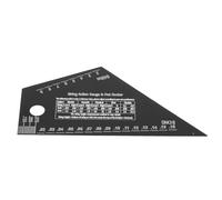 DECORNIJIA Jauge de Hauteur de Cordes de Guitare en Acier Inoxydable, Outil de Mesure de Frettes Multifonction pour Luthiers, Règle Précise pour Guitare Électrique, Acoustique et Basse,