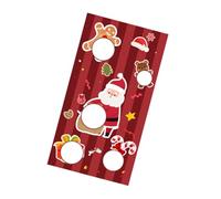 DECORNIJIA Jeu de Lancer de de Noël avec Bannière Suspendue Activité Festive pour Garçon Fille Coordination Main Œil et Esprit Déquipe Décoration pour Fête Familiale