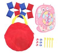 DECORNIJIA Jeu de Lancer de Sacs de Haricots Colorés pour Garçon Fille Extérieur et Intérieur Améliore la Coordination Œil-Main Activité Physique et Esprit Équipe Portable et Léger pour