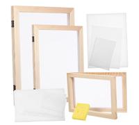 DECORNIJIA Kit de Fabrication avec Cadres et Tamis Écran de Fabrication DIY Absorbant Robuste et Complet pour Bricolage Cartes et Étiquettes