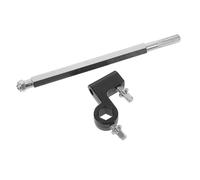 DECORNIJIA Kit de Fixation pour Double Pédale de Grosse Caisse Clips Métalliques et Tiges de Compatible Universellement pour Percussion Stabilité Renforcée pour Pratique et Concerts