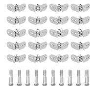 DECORNIJIA Kit de Réparation de Charnières Métalliques pour Lunettes 10 Ensembles de Pièces de Rechange 2 Charnières Supérieures 2 Inférieures 2 Vis par Ensemble Accessoires pour Lunettes