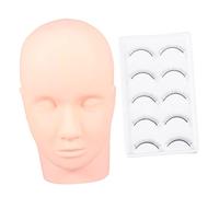 DECORNIJIA Kit Tête De Mannequin Pour Pratique Des Extensions De Cils Et Maquillage, Outil Polyvalent Pour Formation Esthétique, Massages Faciaux, Adapté Aux Débutants Et Perfectionnement