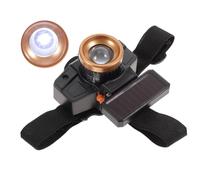 DECORNIJIA Lampe Frontale Étanche Noire Charge Solaire et Usb, en Pvc Résistant, pour Camping et Activités de Plein Air Couleur Aléatoire