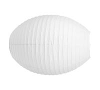 DECORNIJIA Lanterne Ovale Pliable Papier Blanc Abat-jour Suspendu Inspiration Chinoise et Japonaise Décoration Élégante pour Anniversaire Mariage et Fête