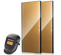 DECORNIJIA Lentilles en Verre pour Soudage 2 Pièces Haute Transparence et Résistance aux Conditions Difficiles pour Casque de Soudage