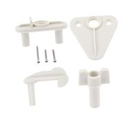 DECORNIJIA Loquet de Porte pour Bateau et Caravane Serrure de Remplacement pour Portillon de Ponton Gauche et Droite Fixation Stable et Adapté Yachts et Camping Cars Kit Complet Blanc