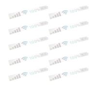 DECORNIJIA Lot de 10 Autocollants Décoratifs pour Pare-Brise de Voiture 45 CM en Vinyle Résistant aux Intempéries Design Wi-FI et Batterie en Dégradé Argenté Multicolore Universels pour