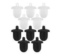 DECORNIJIA Lot de 10 Bouchons Anti-Poussière en Silicone 635 MM pour Microphone et Prise Audio Protection Jack Amplificateur Dvd Couleurs Noir et Transparent Usage Multi-Appareils