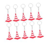 DECORNIJIA Lot De 10 Mini-cônes De Signalisation, Porte-clés, Modèle De Routier, Fournitures De Fête, Pour Sac À, Voiture, Souvenir