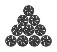 DECORNIJIA Lot de 10 Têtes de Rouleau pour Pédicure Électrique, Têtes de Rechange Grosses Grains, Outils Abrasifs Ronds pour Éliminer Peau Morte, Usage Professionnel et Soin des Pieds