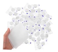 DECORNIJIA Lot de 100 Serviettes Compressées Mini en Coton Doux, Jetables, Format Pièce, pour Voyages, Camping et Soins Personnels