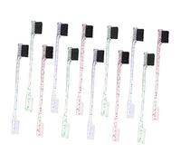 DECORNIJIA Lot de 12 Brosses à Sourcils à Double Embout Petite Taille, Brosse et Peigne pour Maquillage Précis, Accessoires de Maquillage pour Femmes, Utilisation Professionnelle et Quotidienne