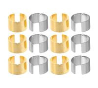 DECORNIJIA Lot de 12 Cales et Manchons de Bornes de Batterie Automobile, Adaptateurs Convertisseurs Anode/cathode, Double Couleur Or et Argenté, Accessoires Universels pour Système Audio