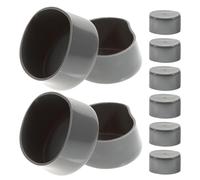 DECORNIJIA Lot de 12 Capuchons de Roulement en Caoutchouc 5 CM Cache-Poussière de Moyeu pour Remorque Protection Étanche Anti-Contaminants Adapté pour Essieux de Caravanes et Véhicules